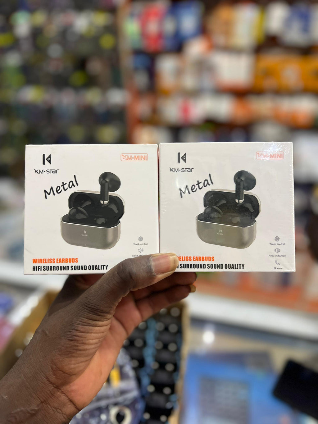 Écouteurs Sans Fil KM-Star - Basses Stéréo Puissantes & Design Premium