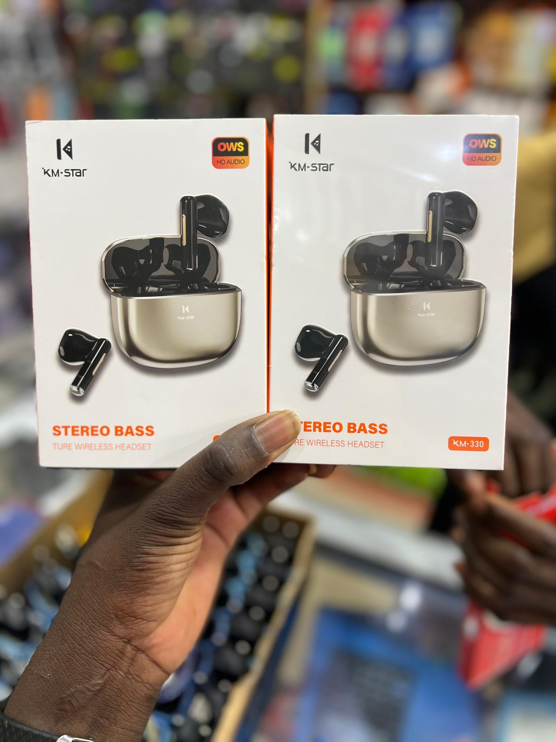 Écouteurs Sans Fil KM-Star - Basses Stéréo Puissantes & Design Premium