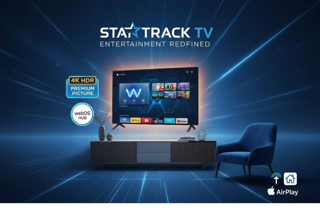 Téléviseur Star Track TV 4K HDR Smart TV webOS"